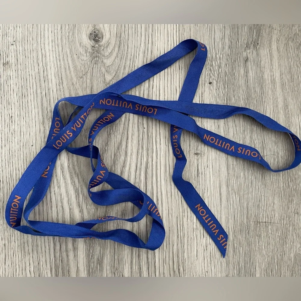 Louis Vuitton Blue and Orange Gift Ribbon